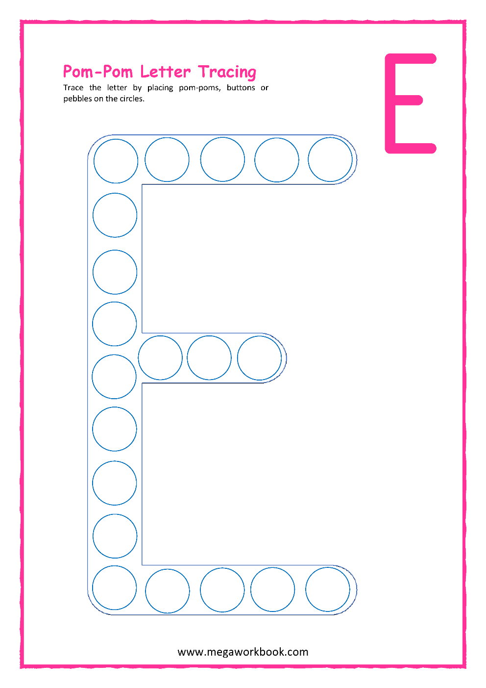 Letter E Free Printable Worksheets