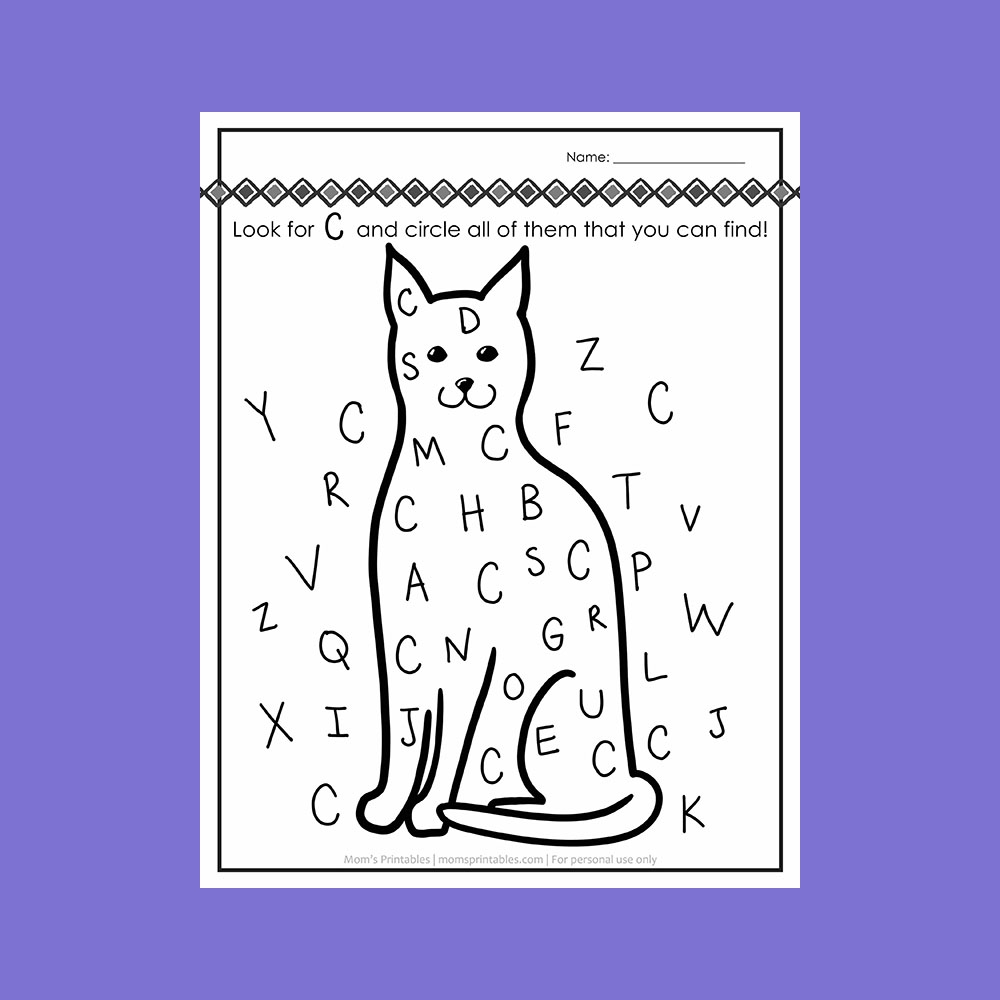 Letter Recognition Worksheets Free Printable