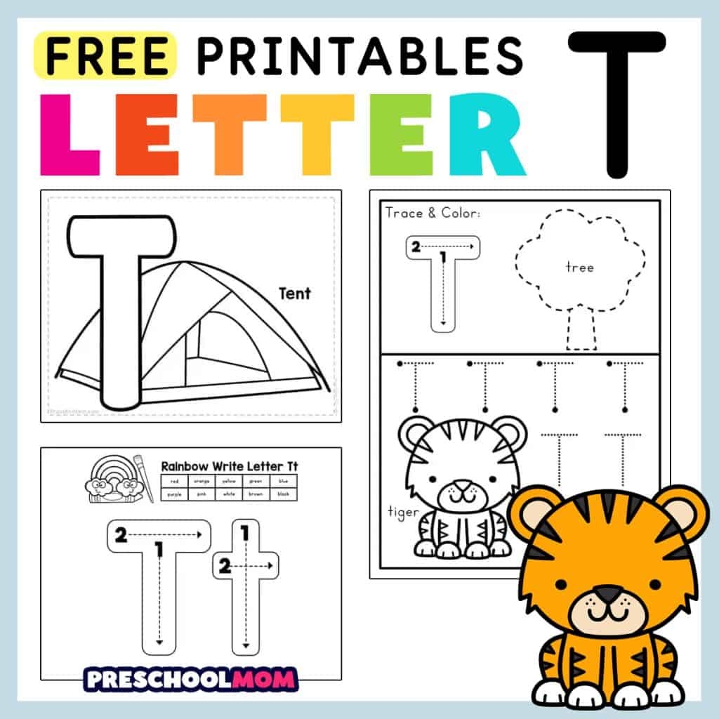Letter T Worksheets Free Printables
