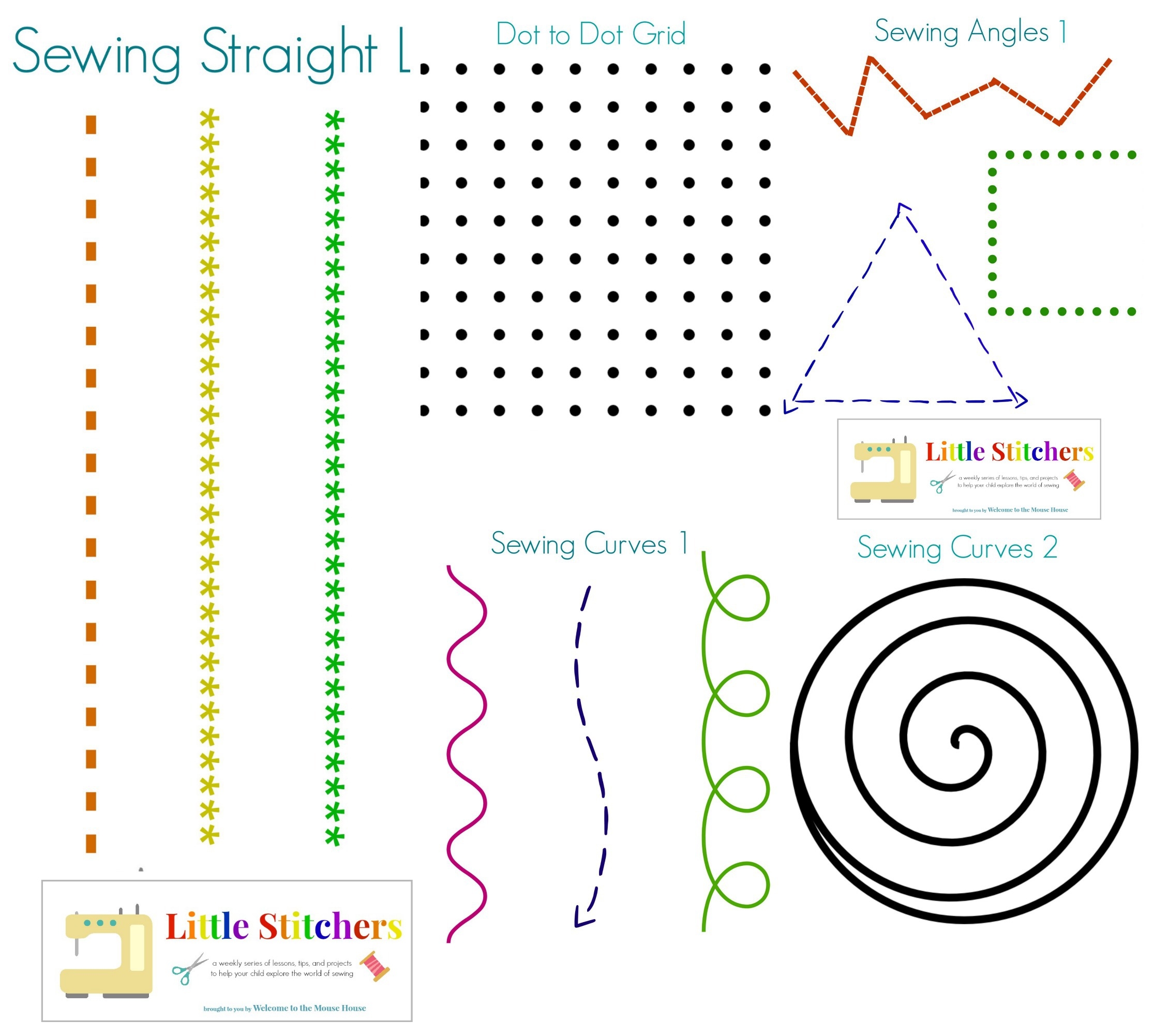 Little Stitchers Week 2 Printable Pack Welcometothemousehouse