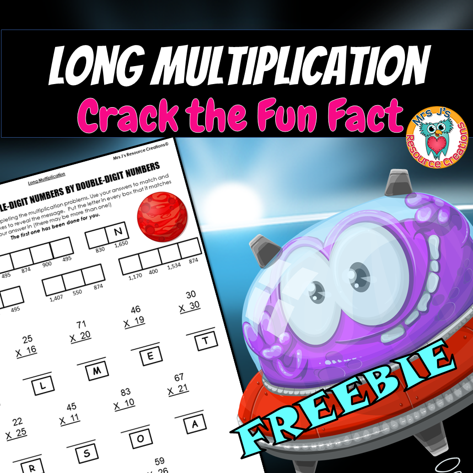 Long Multiplication Worksheet Crack The Fun Fact Printable And 