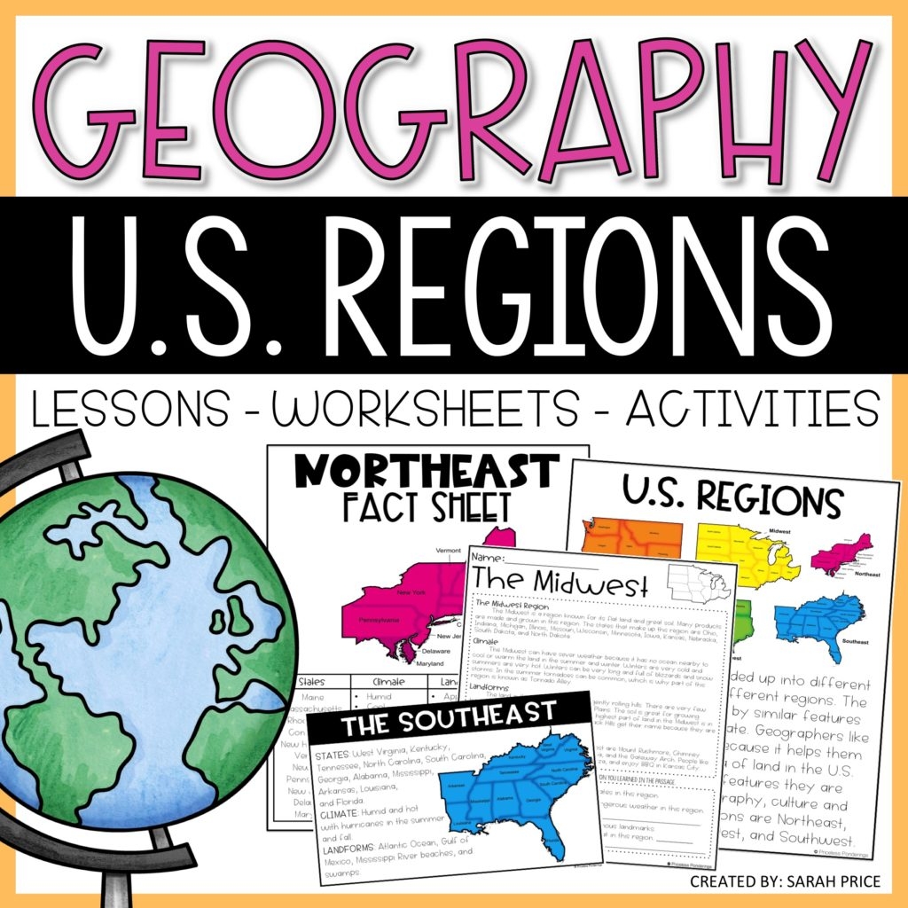 Low Prep 5 Regions Of The United States Activities Priceless Ponderings