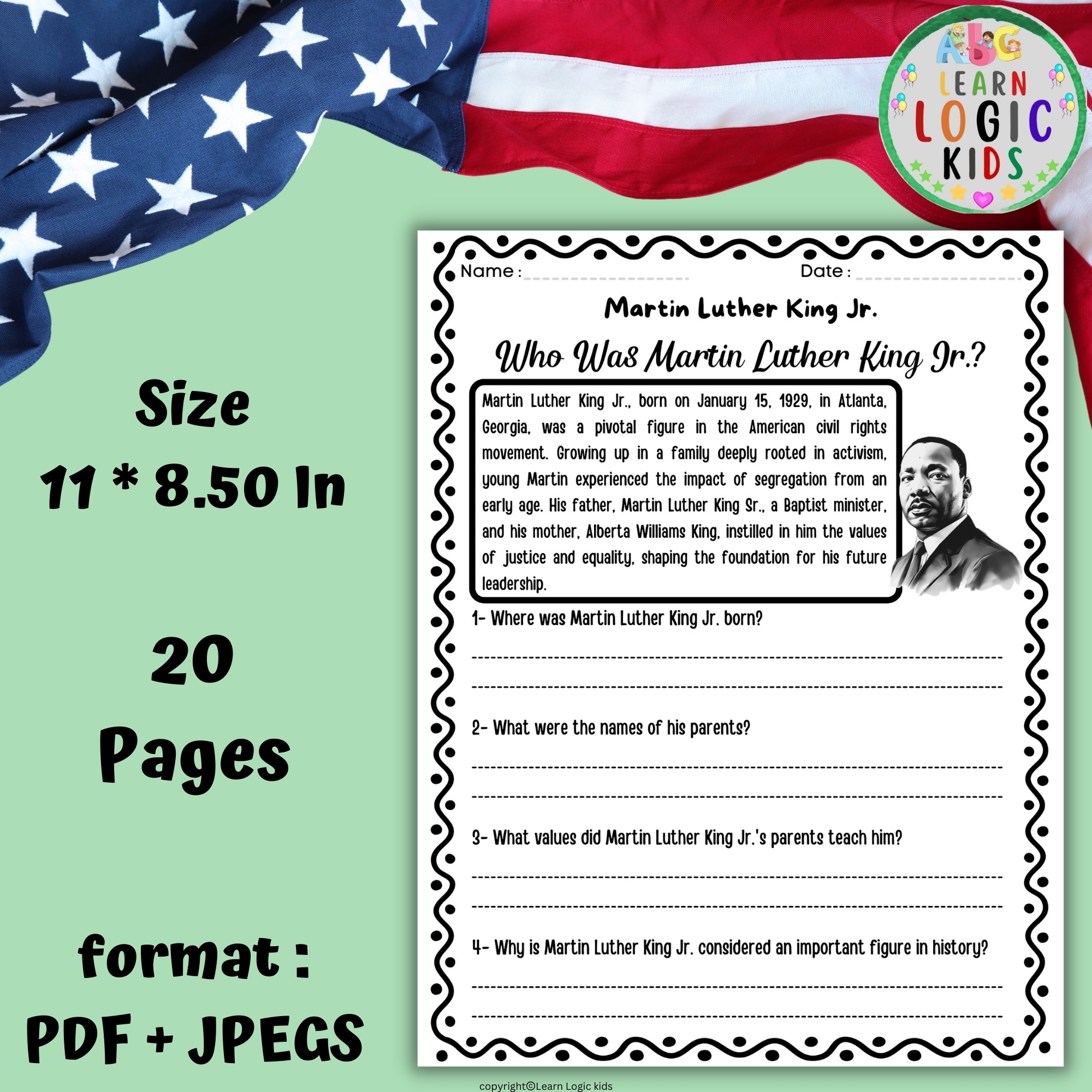 Martin Luther King Jr Reading Comprehension Passages Made By Teachers