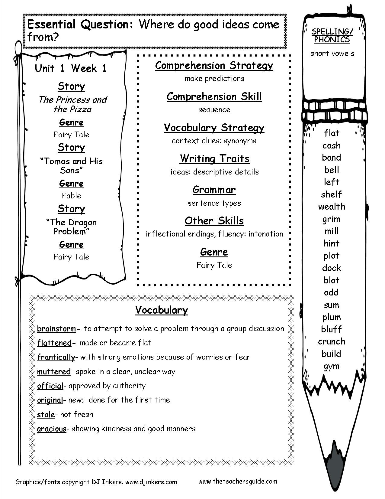 McGraw Hill Wonders Fourth Grade Resources And Printouts