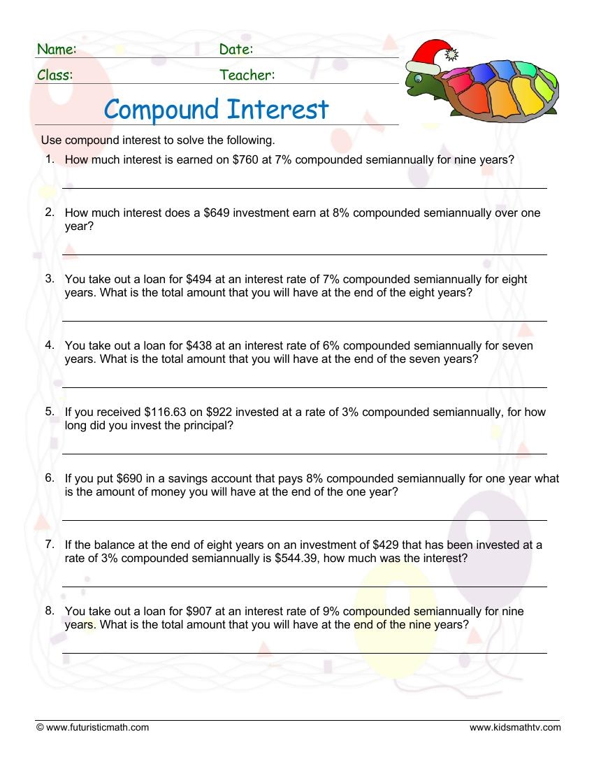 Free Printable Math Shopping Worksheets