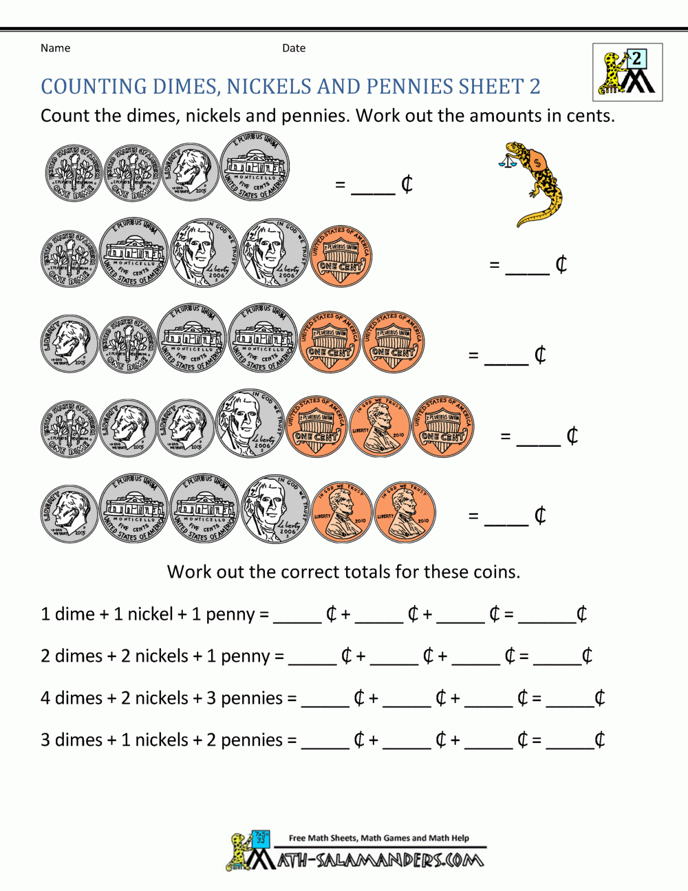 Second Grade Printable Worksheets Free