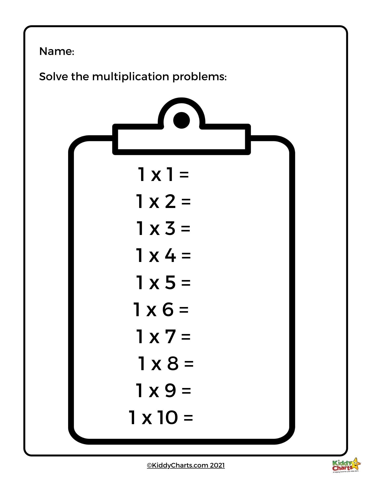 Multiplication Worksheets For KS1 And Lower Grade School KiddyCharts Shop