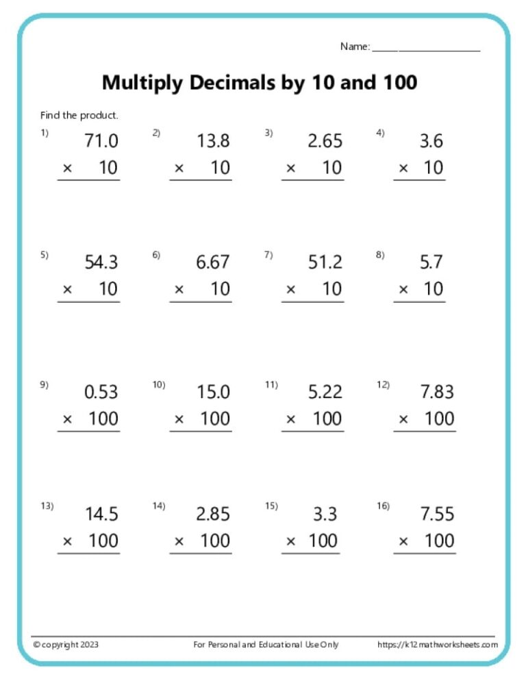 Multiplication Worksheets K12 Math Worksheets