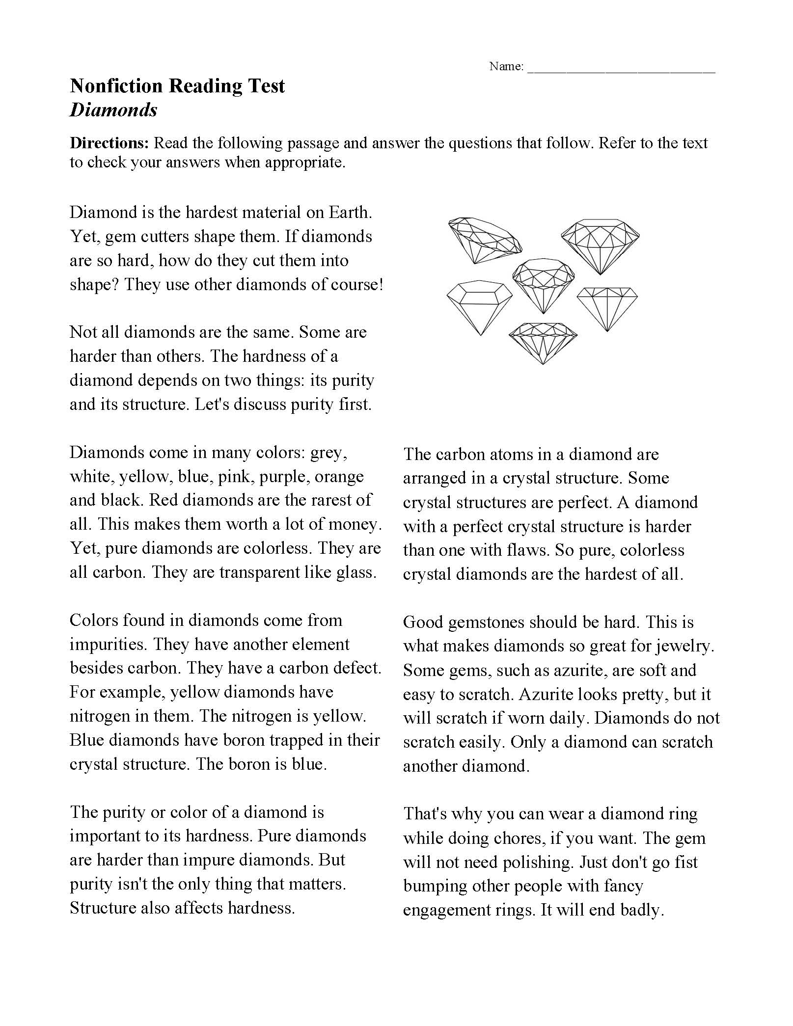 Nonfiction Passages And Functional Texts Ereading Worksheets