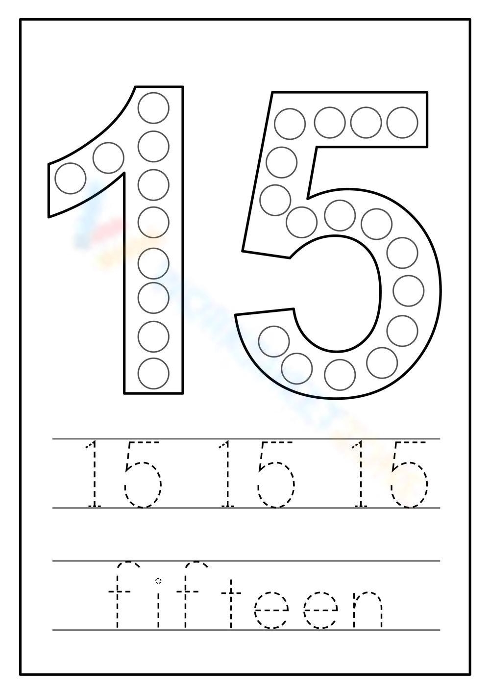 Number 15 Worksheets 2025