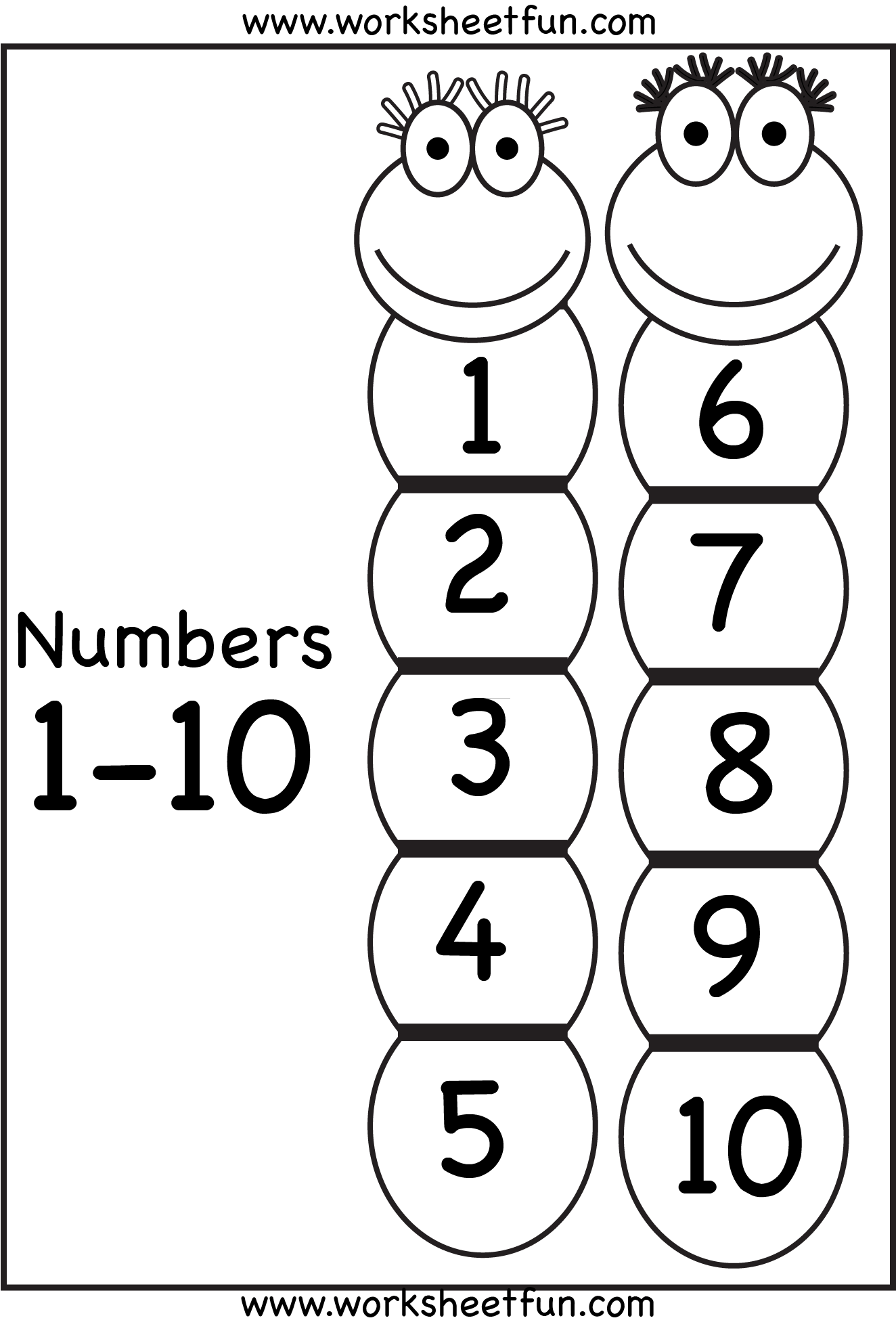 Number Chart 1 10 FREE Printable Worksheets Worksheets Library