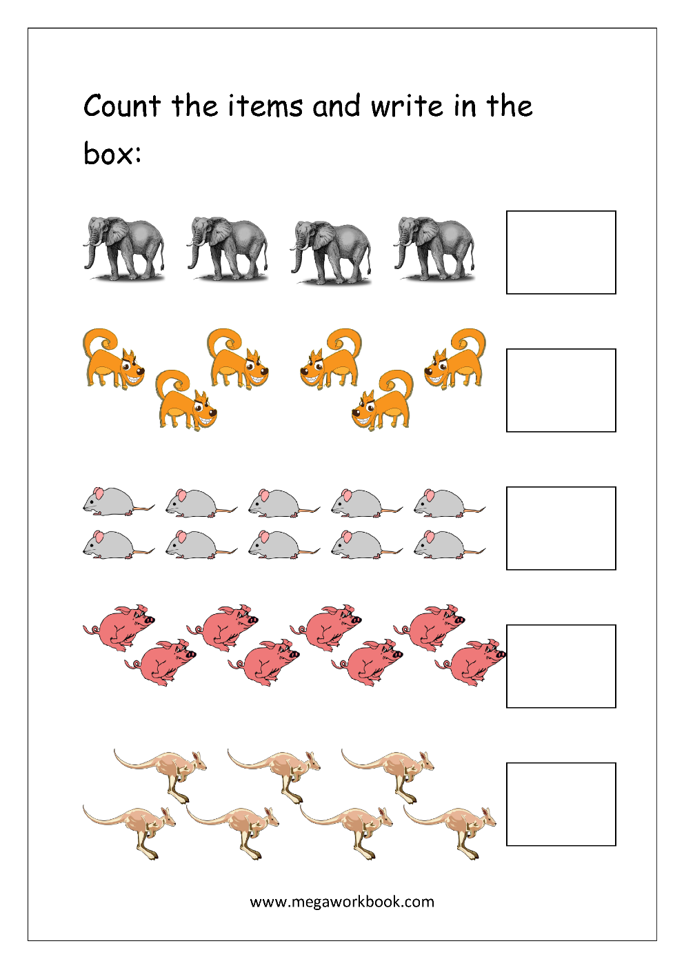 Number Counting Worksheets Math Counting Worksheets Free 