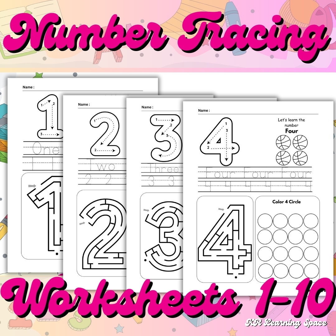 Free Printable Number Tracing Worksheet