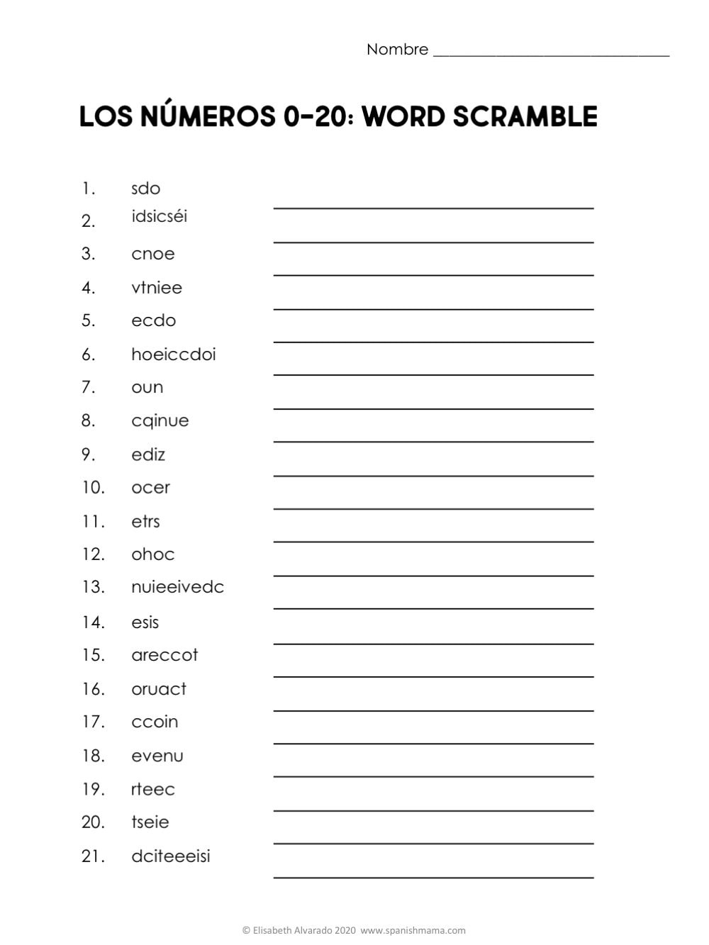Numbers In Spanish Worksheets And How To Count 1 1000 Worksheets Library