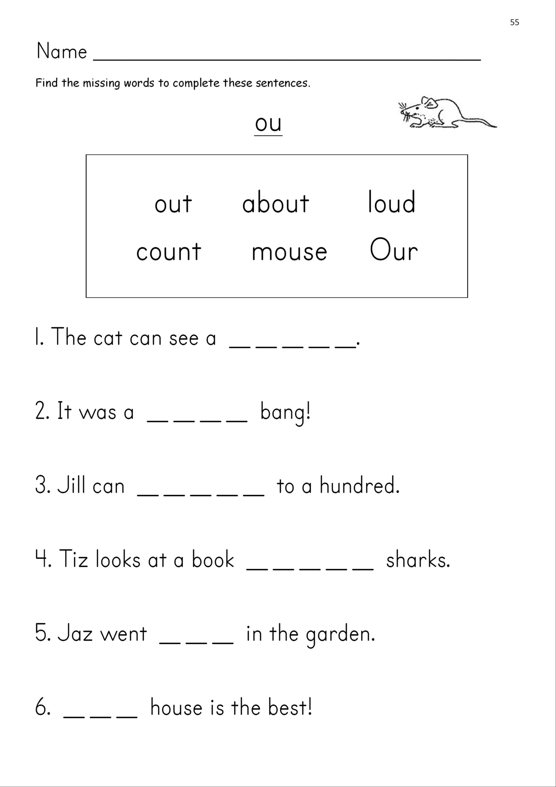 Free Printable Phase 4 Phonics Worksheets