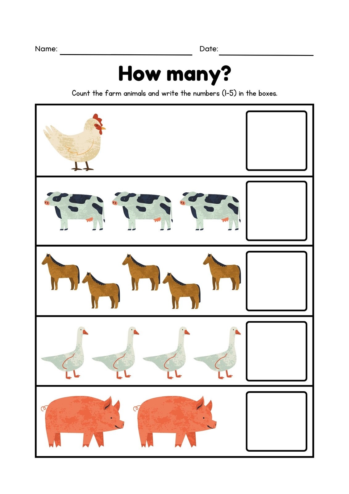 Free Printable Agriculture Worksheets