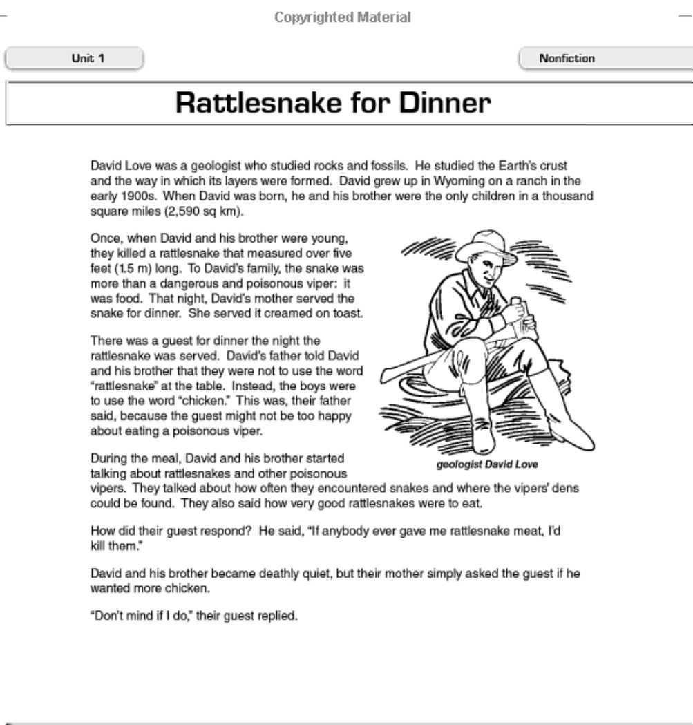 Grade 5 Nonfiction Reading Comprehension Worksheets