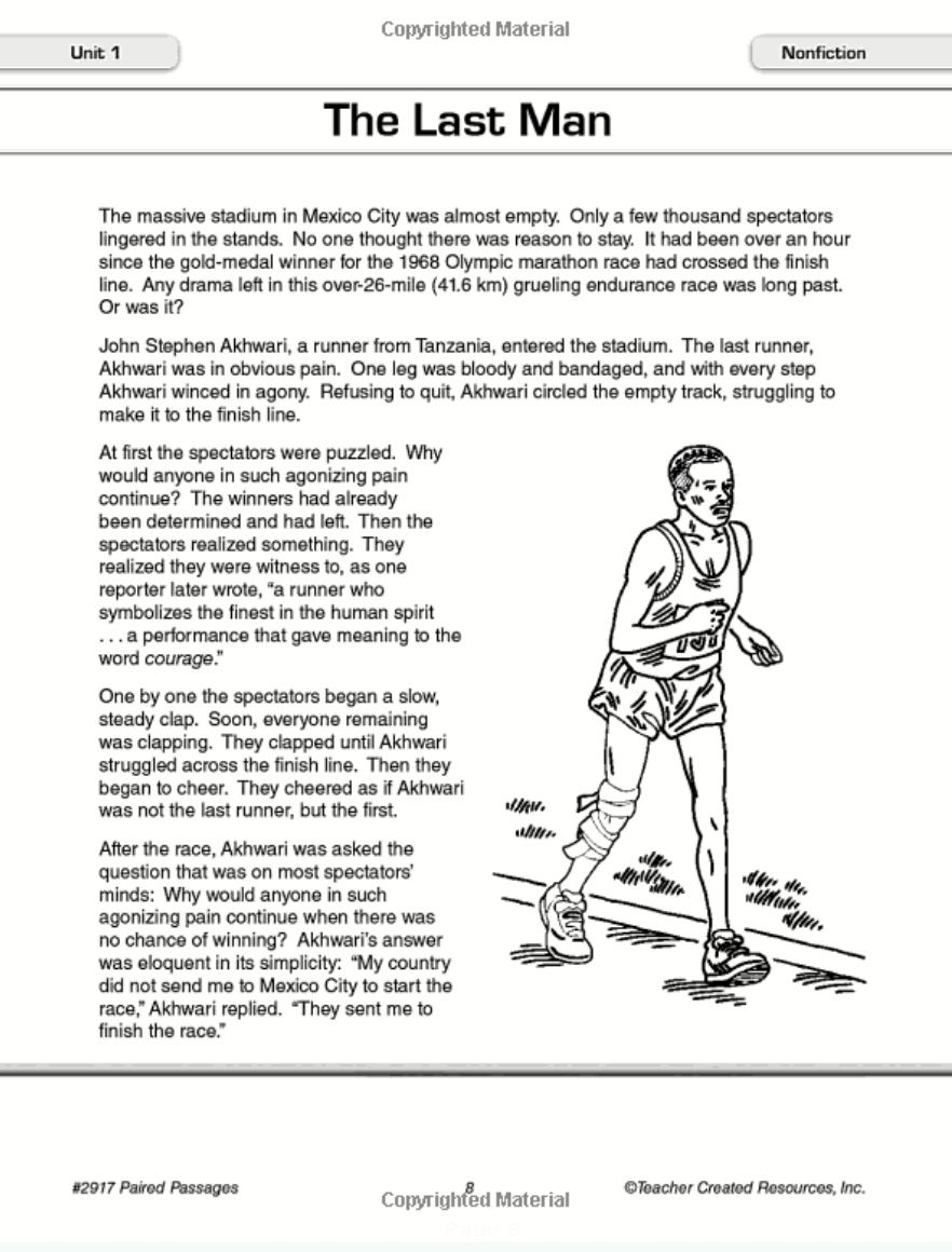 Circle Grade 7 Reading Comprehension Worksheets