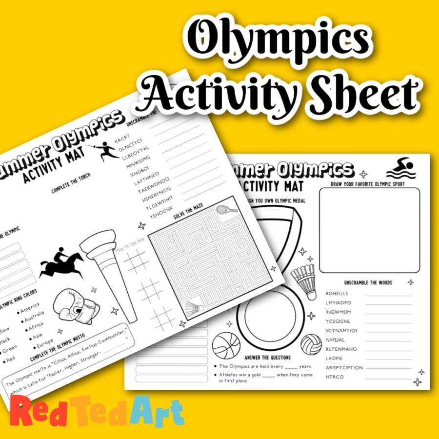 Free Printable Olympics Worksheets For Kids