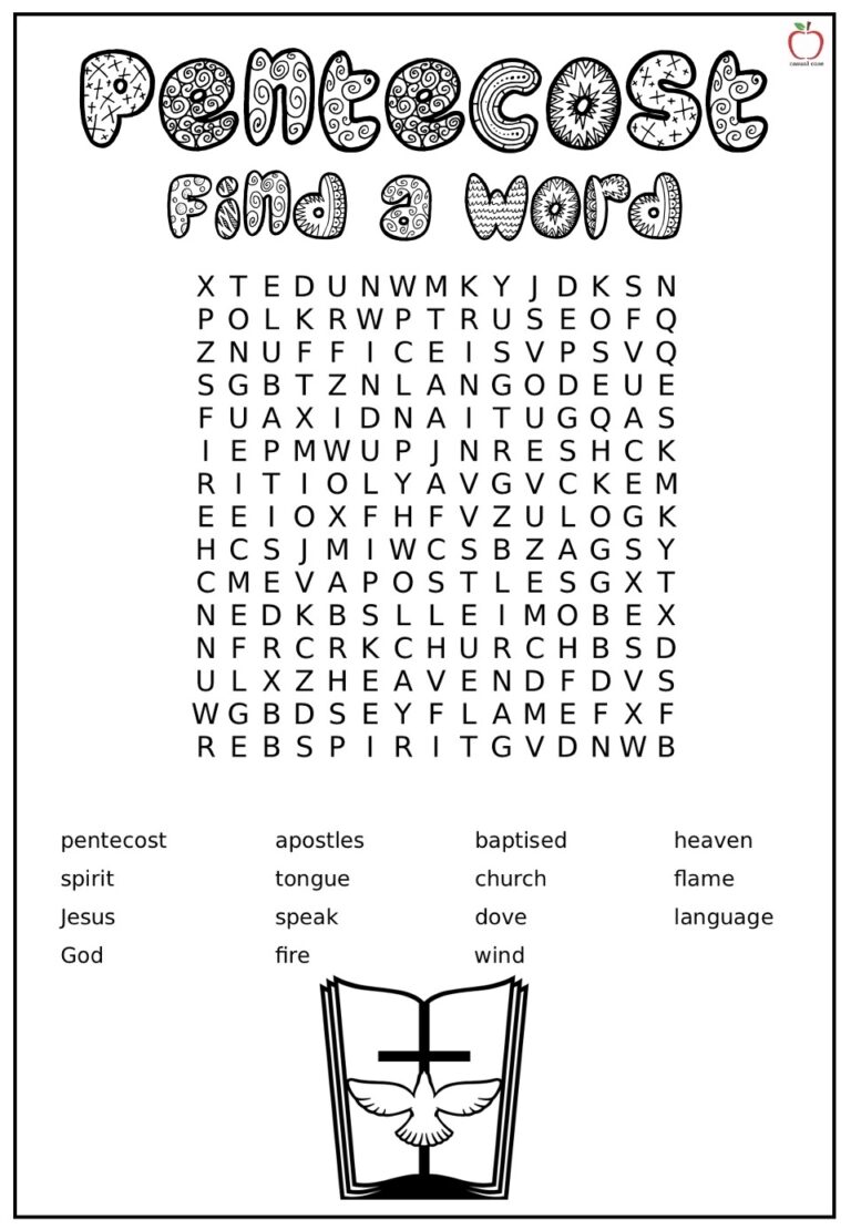 Pentecost Casual Case Pentecost Activities For Kids Worksheets Library
