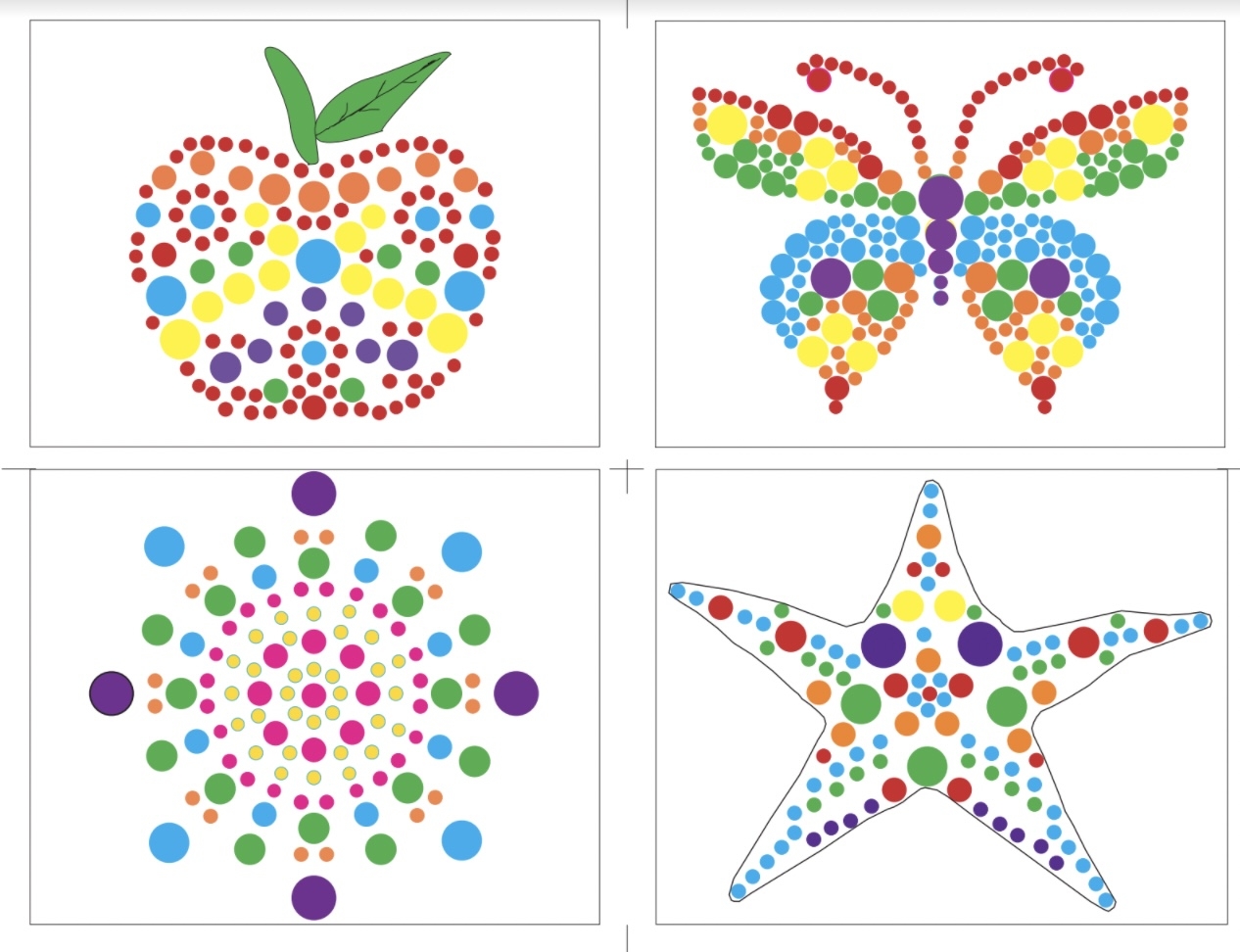 Printable Free Pointillism Worksheet