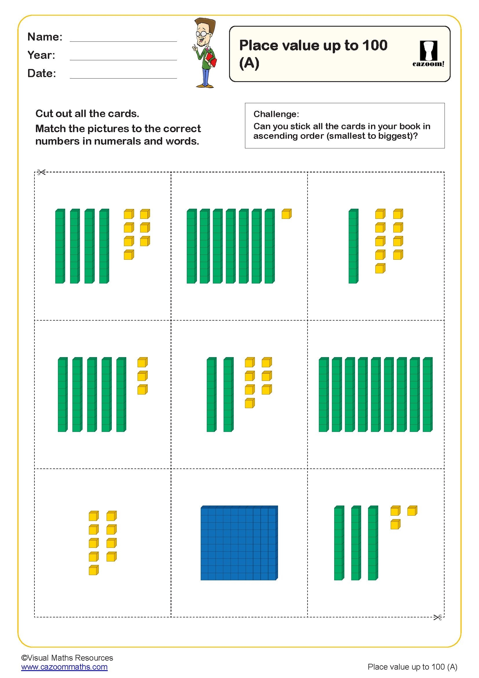 Place Value Up To 100 A Worksheet Fun And Engaging Year 2 PDF Worksheets