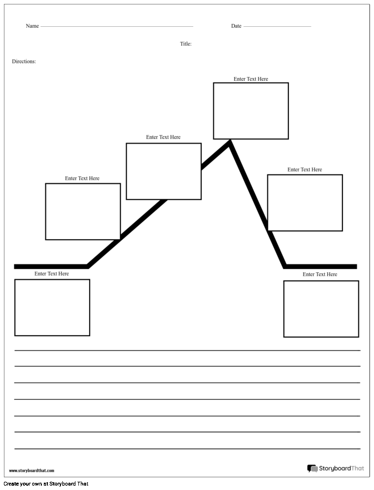 Plot Diagram Worksheet Templates StoryboardThat