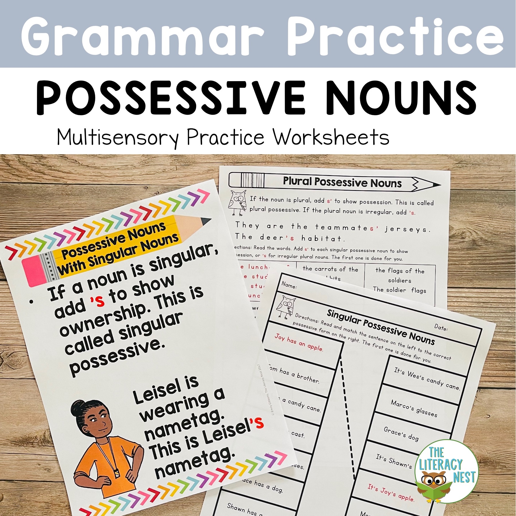 Possessive Noun Practice Worksheets Posters Activities U0026 Games