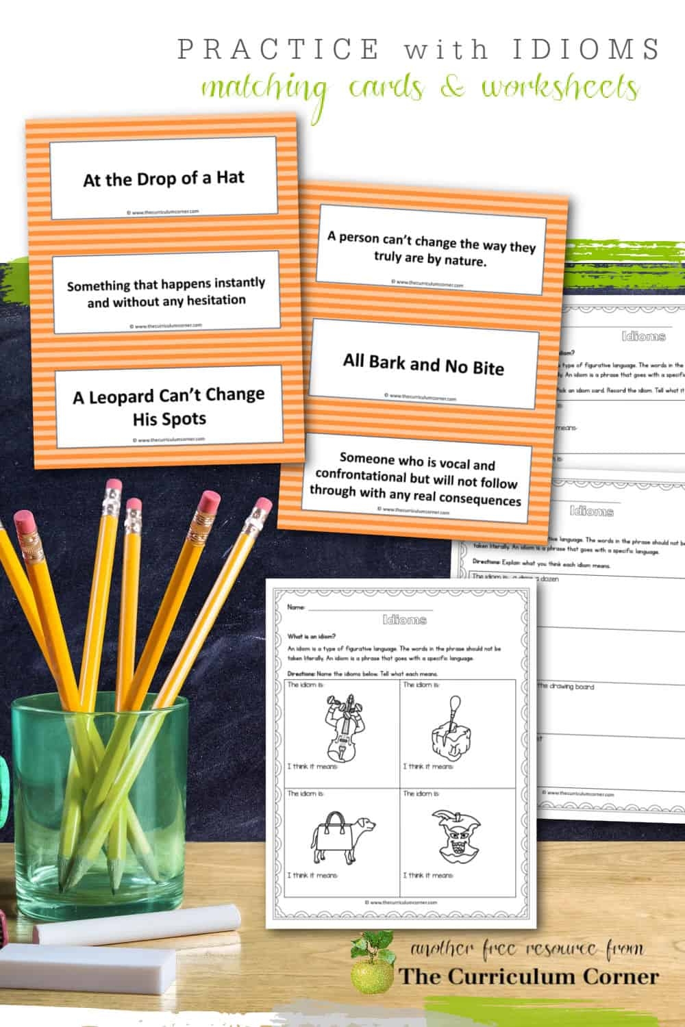 Free Printable Idioms Worksheets