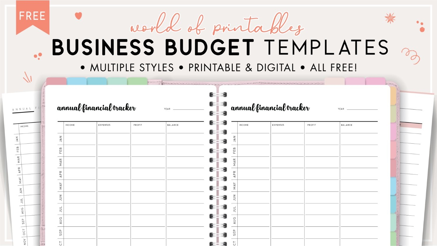 Free Business Budget Worksheet Printable