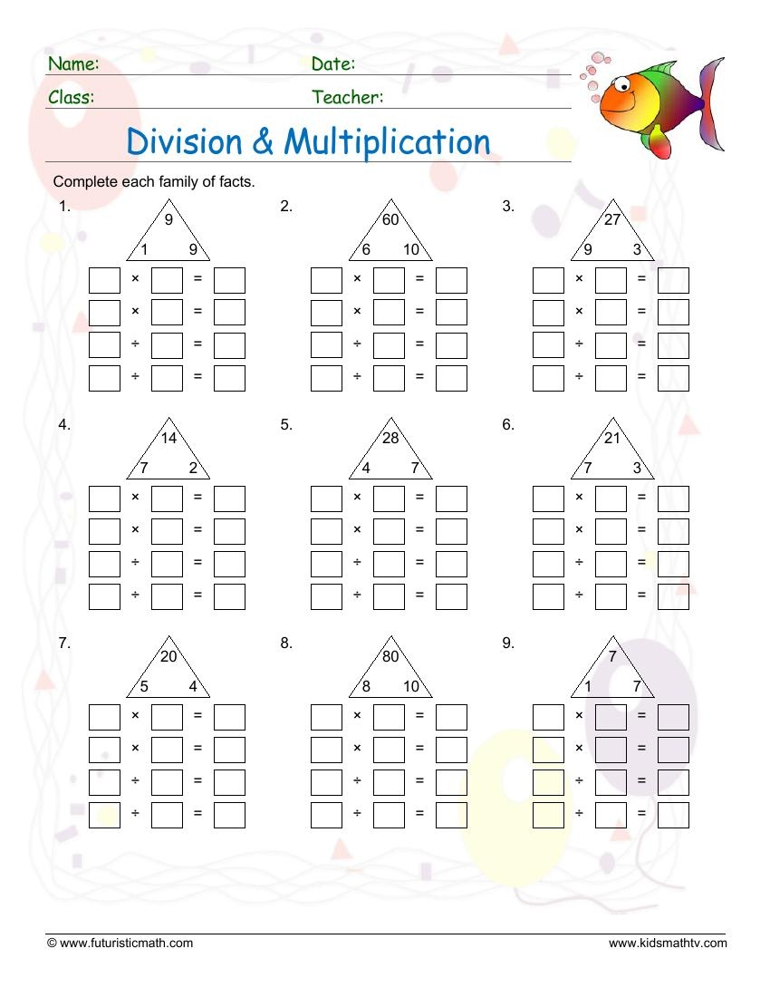 Free Printable Division Practice Worksheets
