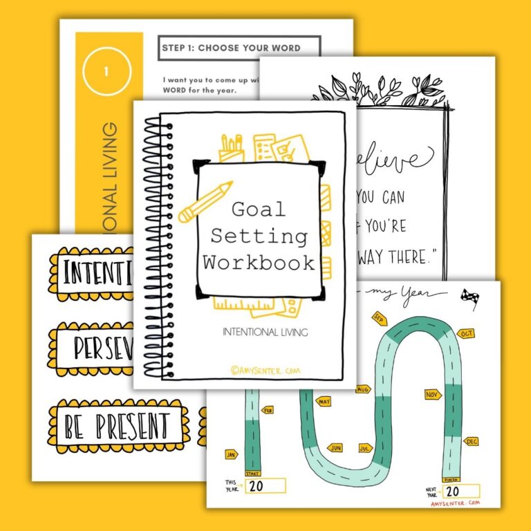 Printable Goal Setting Worksheet Pack