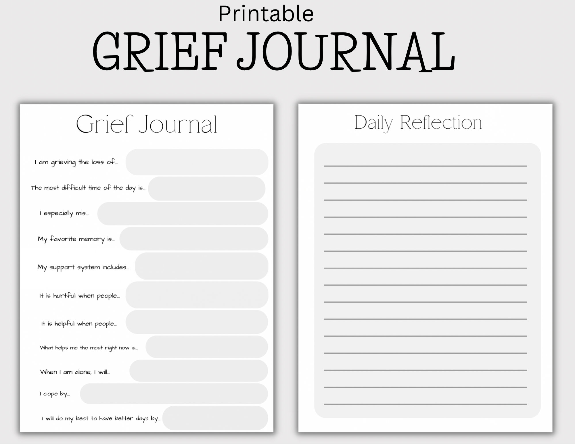 Free Printable Grief Worksheets