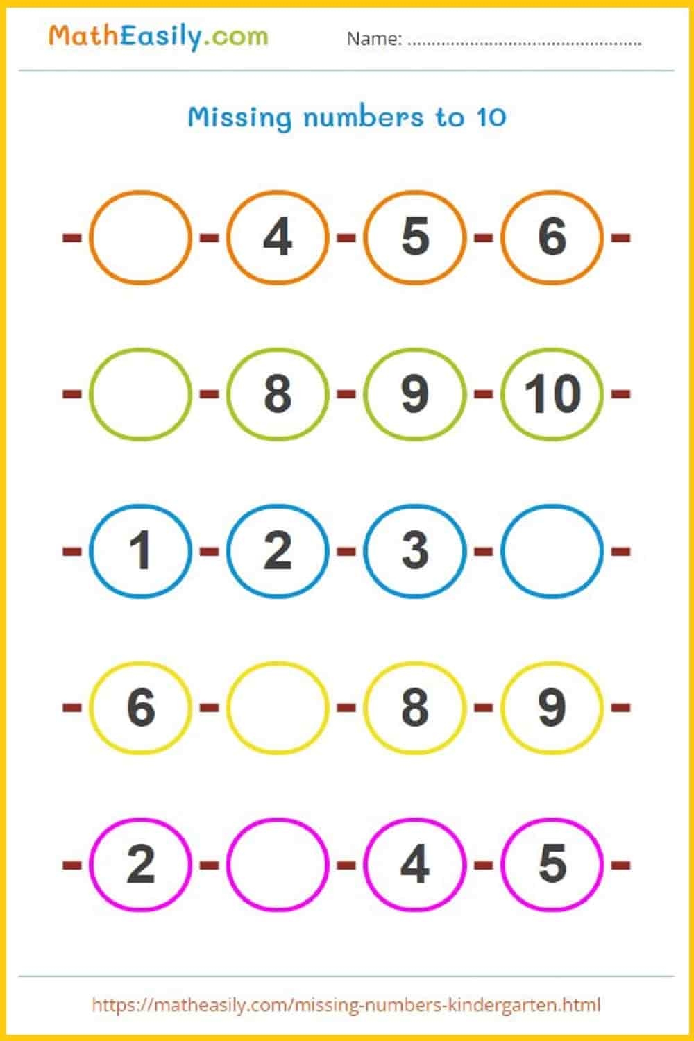 Free Printable Maths Worksheets For Lkg