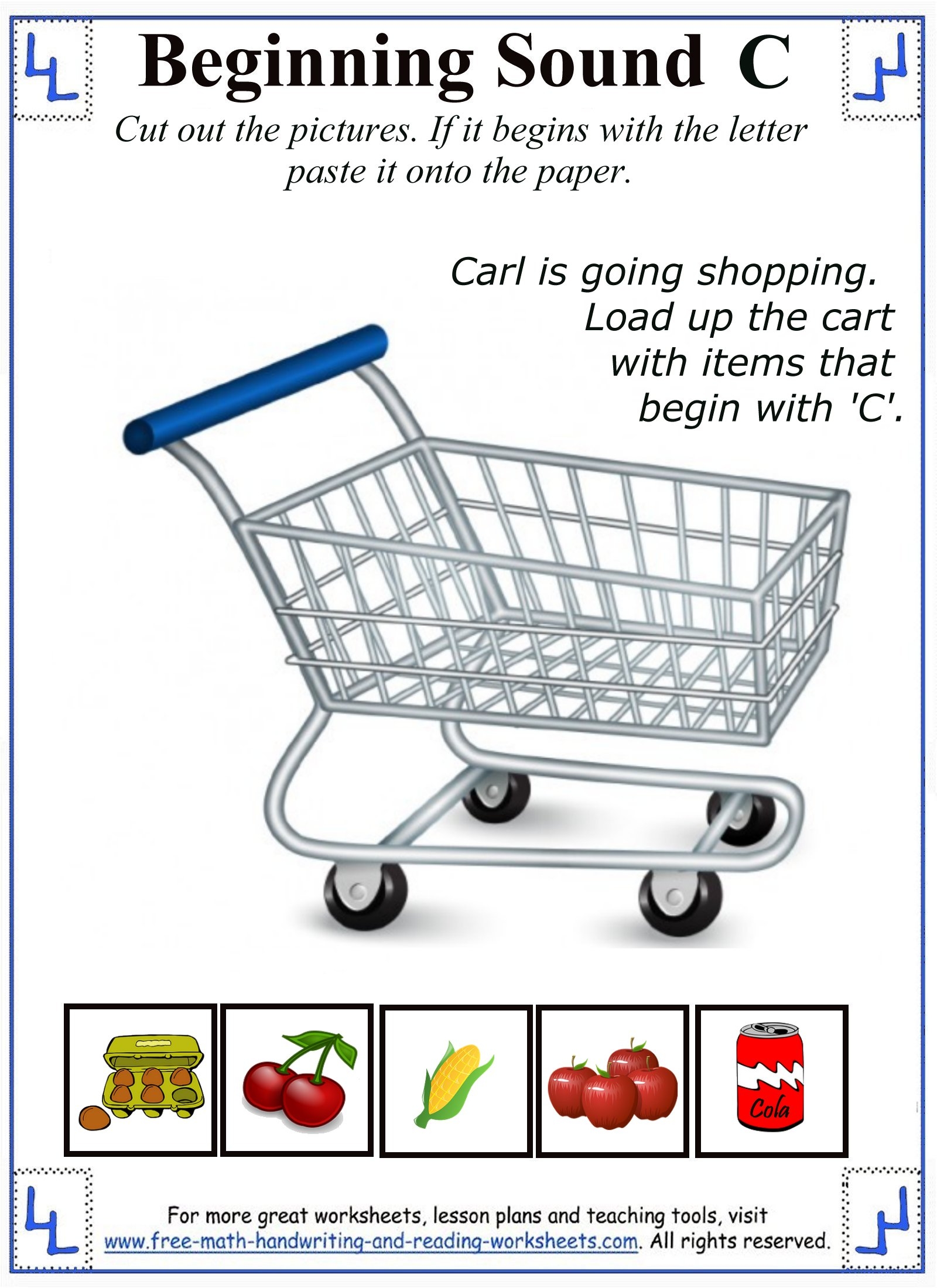 Printable Letter C Worksheets U0026 Activities
