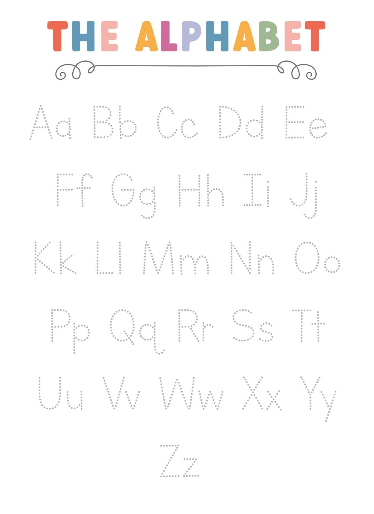 Free Printable Pre-K Alphabet Worksheets