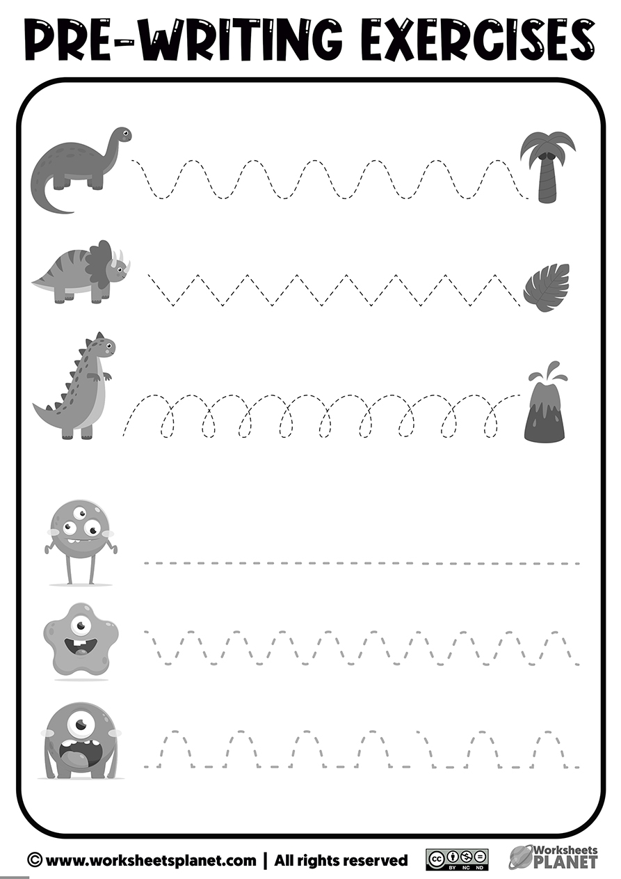 Free Printable Preschool Pre Writing Worksheets