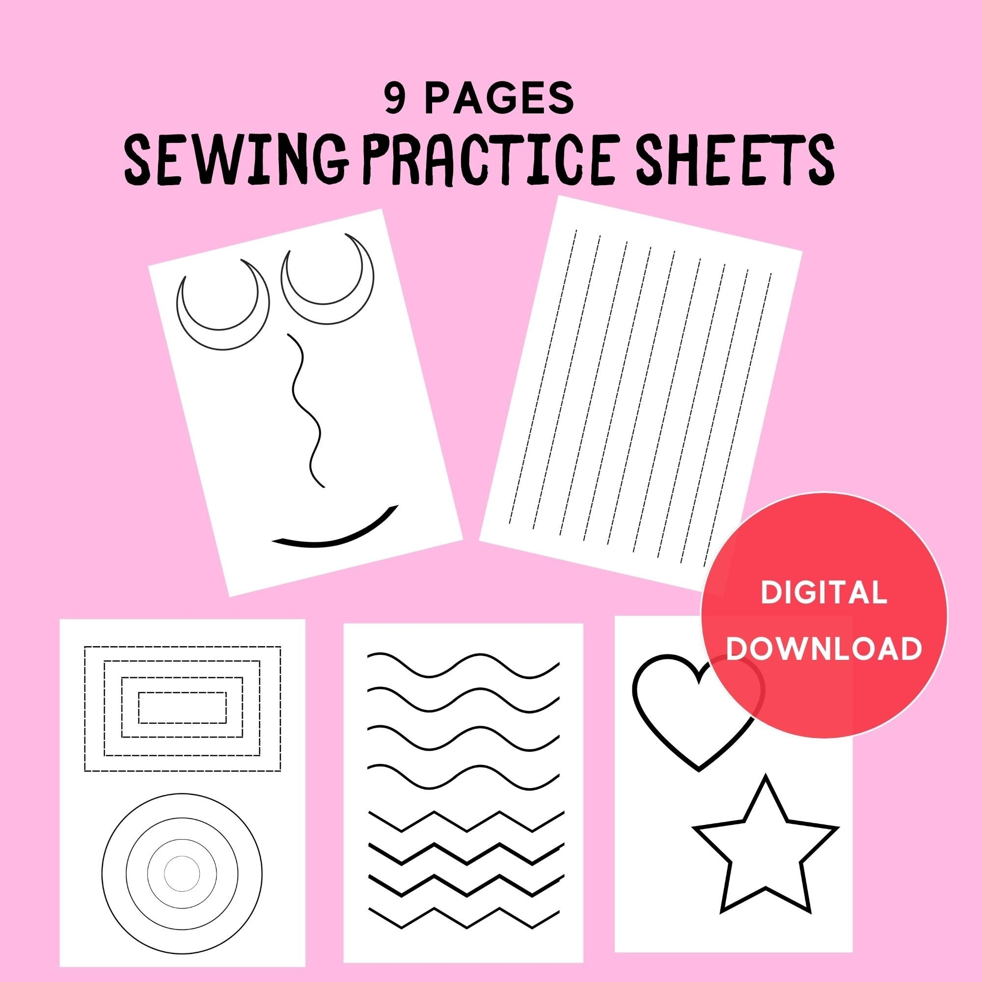 Free Printable Practice Sewing Worksheets