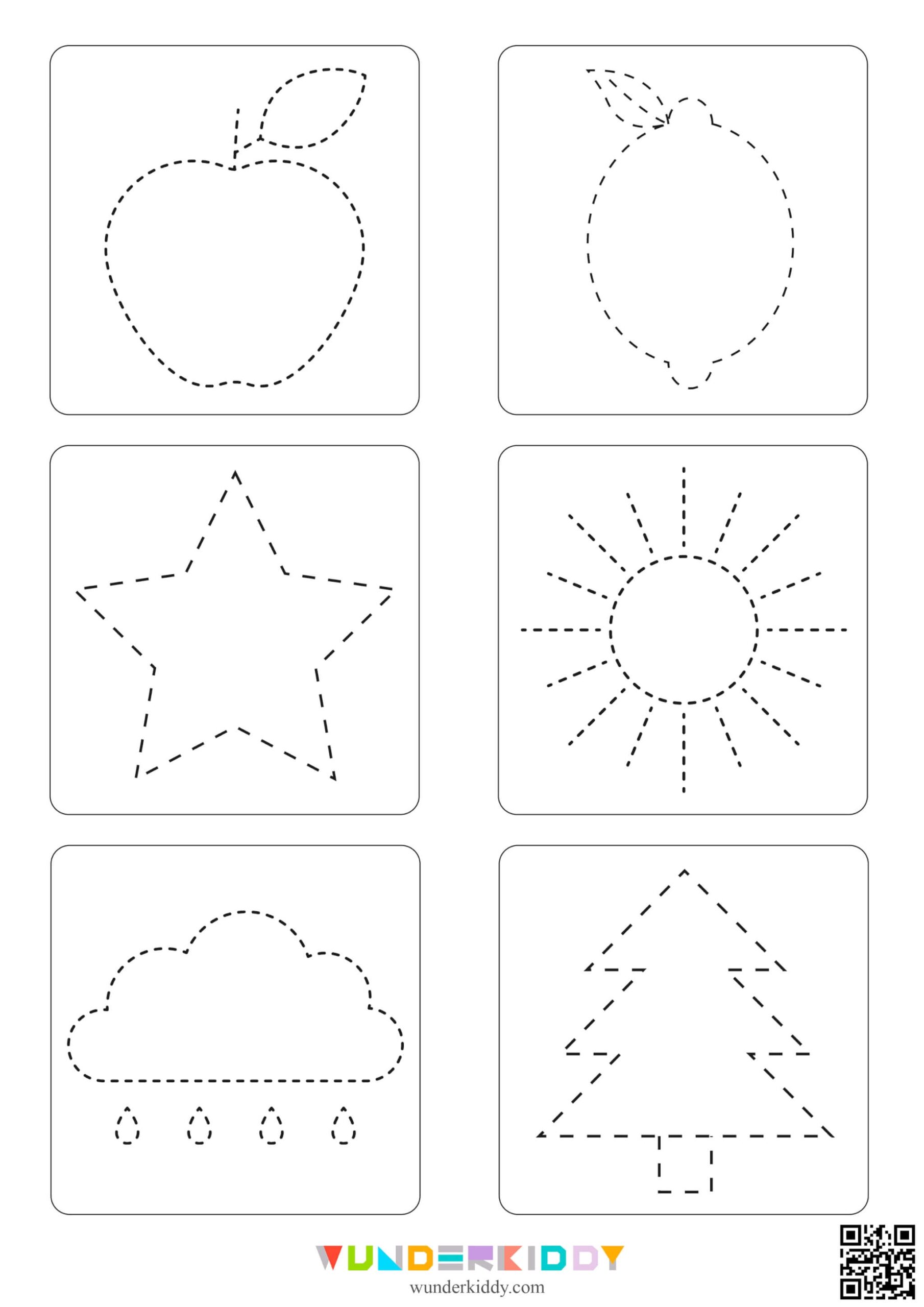 Free Printable Trace And Color Worksheets