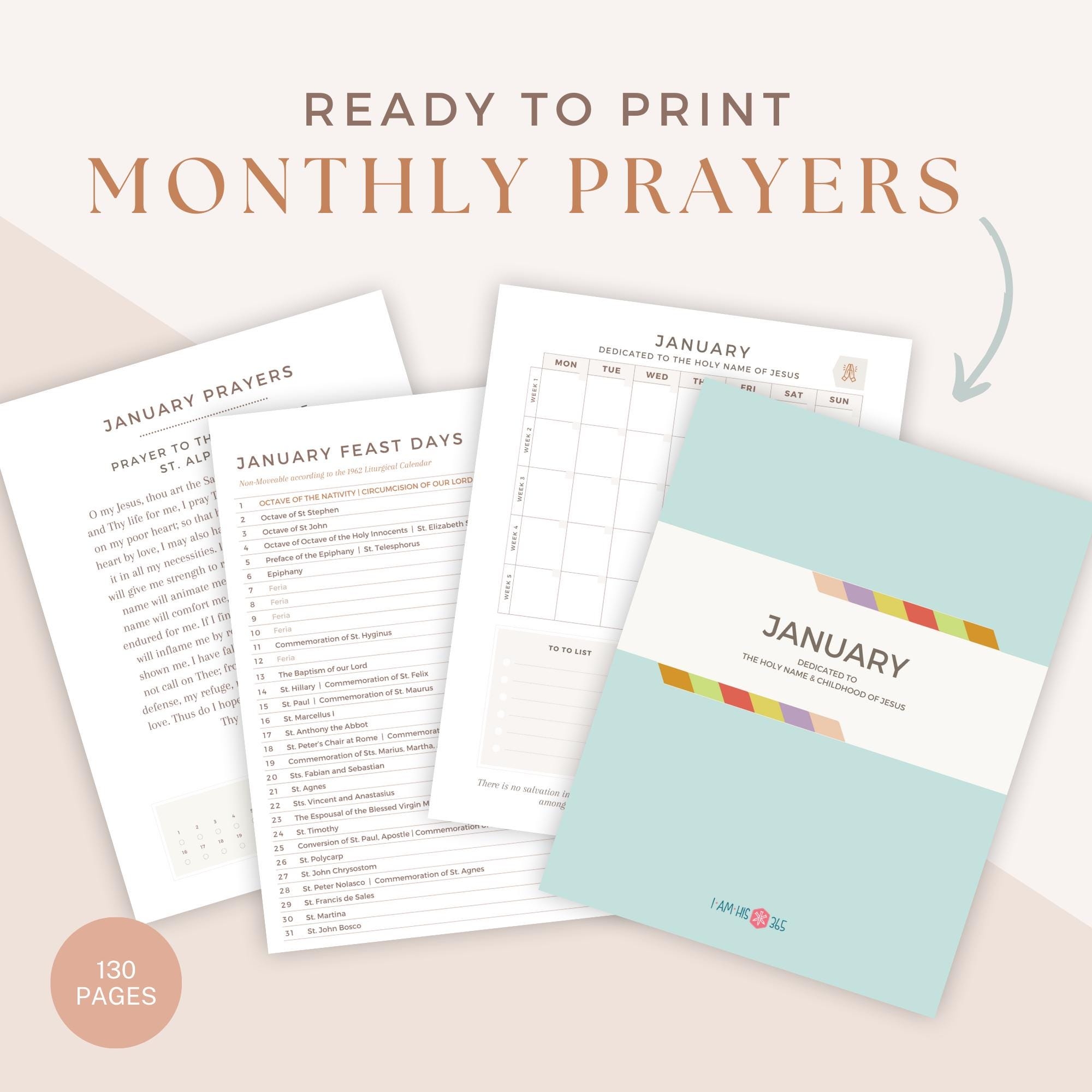 Printable Traditional Catholic Planner U0026 Prayer Journal 1962 