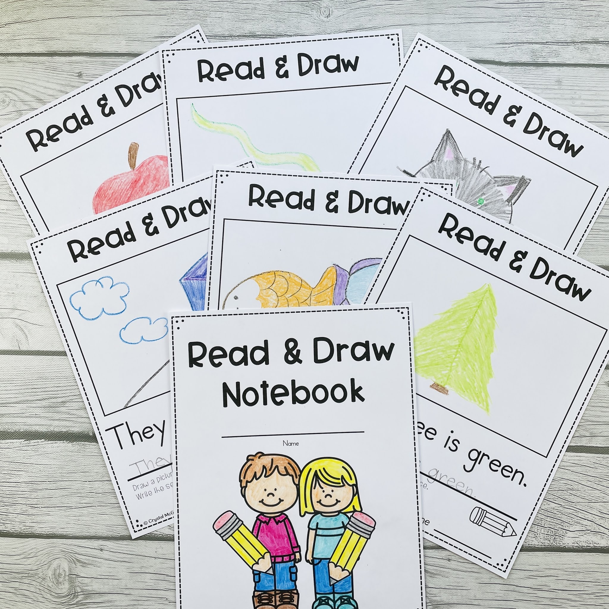 Free Printable Read And Draw Worksheets