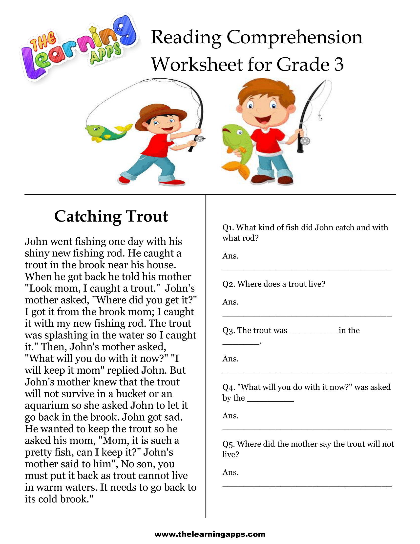 Reading 3rd Grade Worksheets Fill Online Printable Fillable Worksheets Library