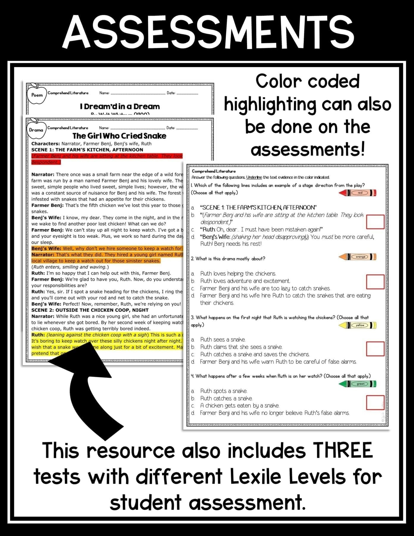 Reading Comprehension 4th RL 4 10 5th RL 5 10 Reading Passages RL4 10 RL5 10