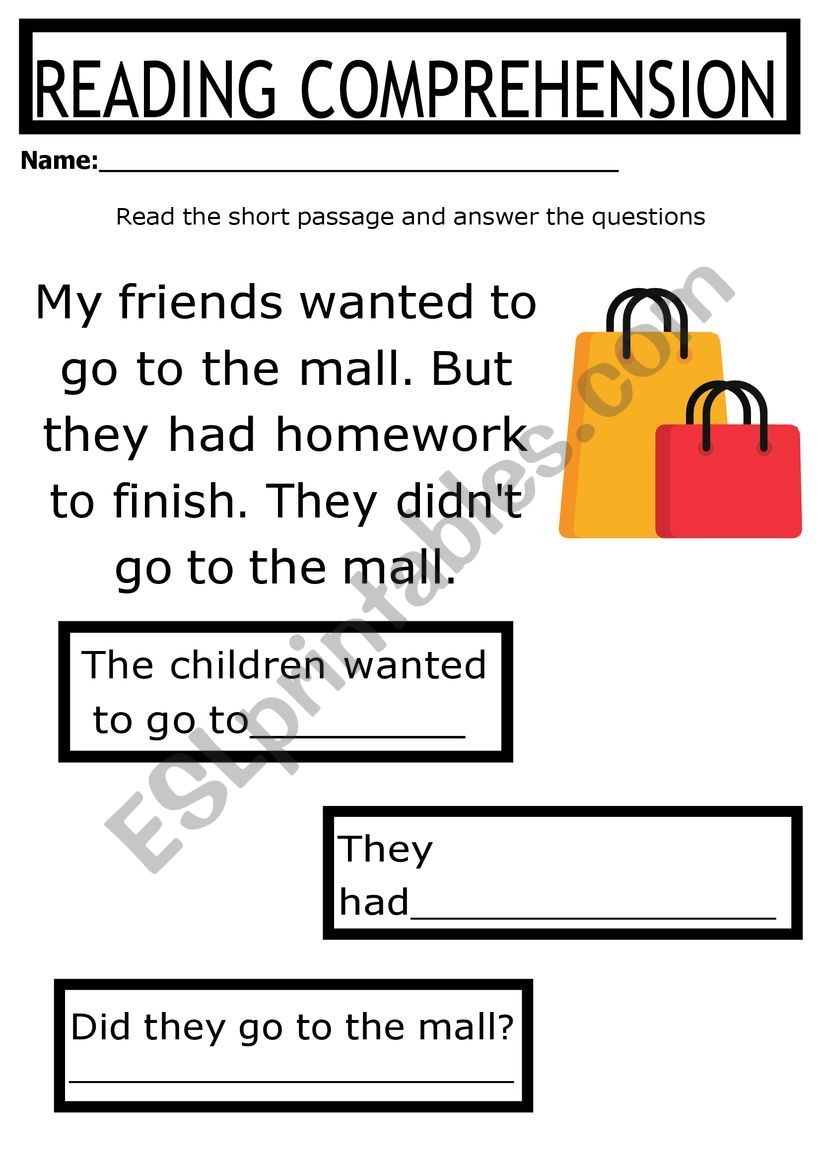 Reading Comprehension A1 ESL Worksheet By Yeimipacald