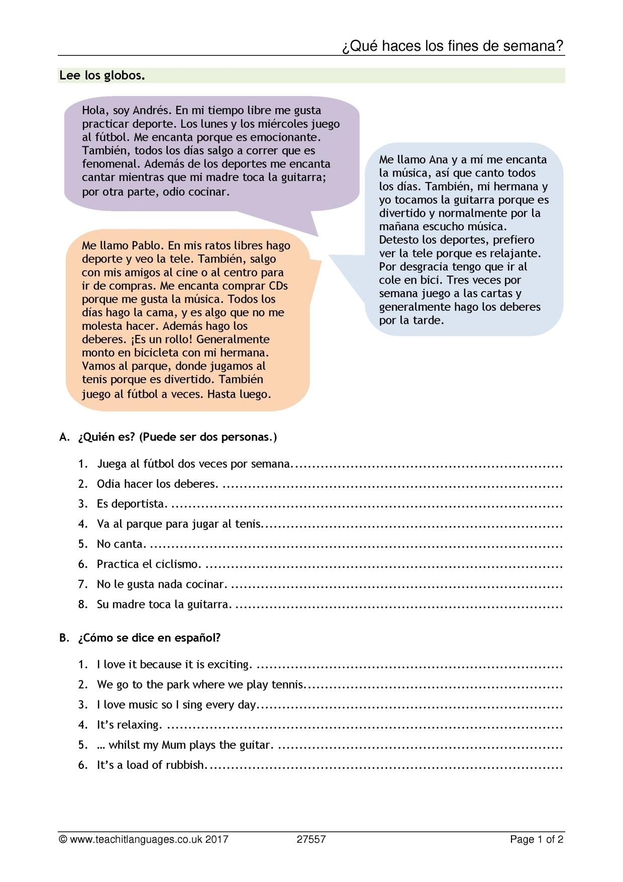 Free Reading Comprehension Worksheets Ks3
