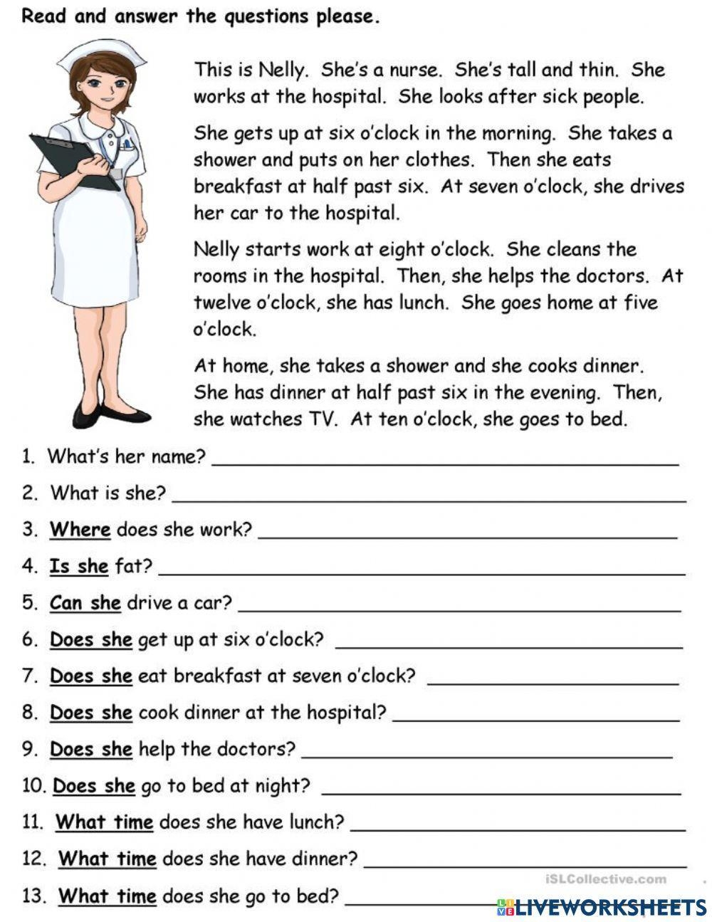 Reading Comprehension Grade 2 Worksheet Live Worksheets Worksheets Library