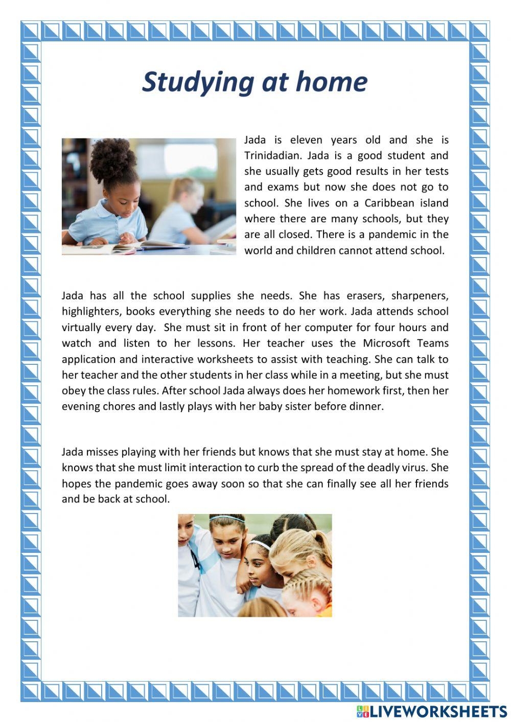 Reading Comprehension Online Exercise For Grade 5 Live Worksheets Worksheets Library