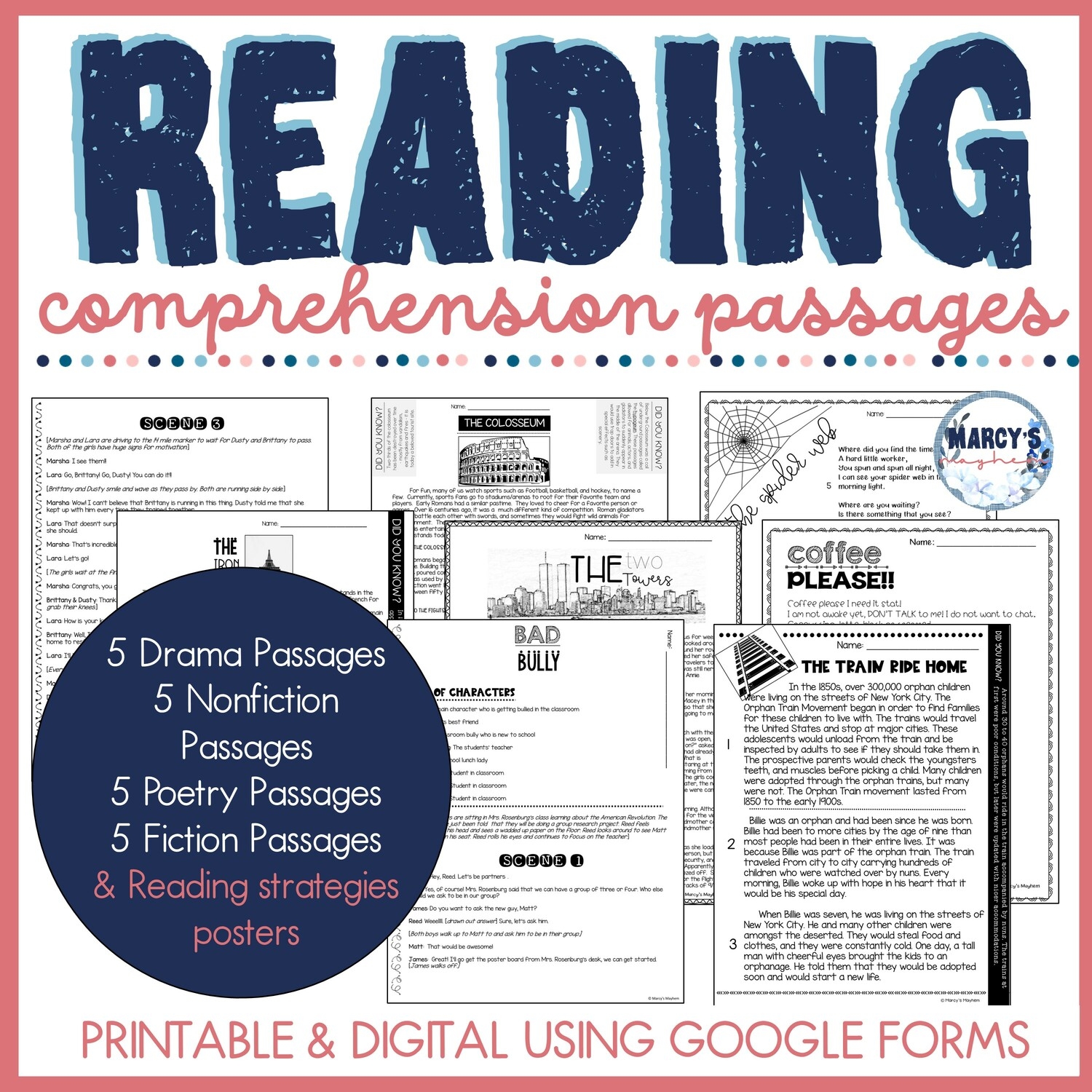 Fiction Reading Comprehension Worksheets 4th Grade