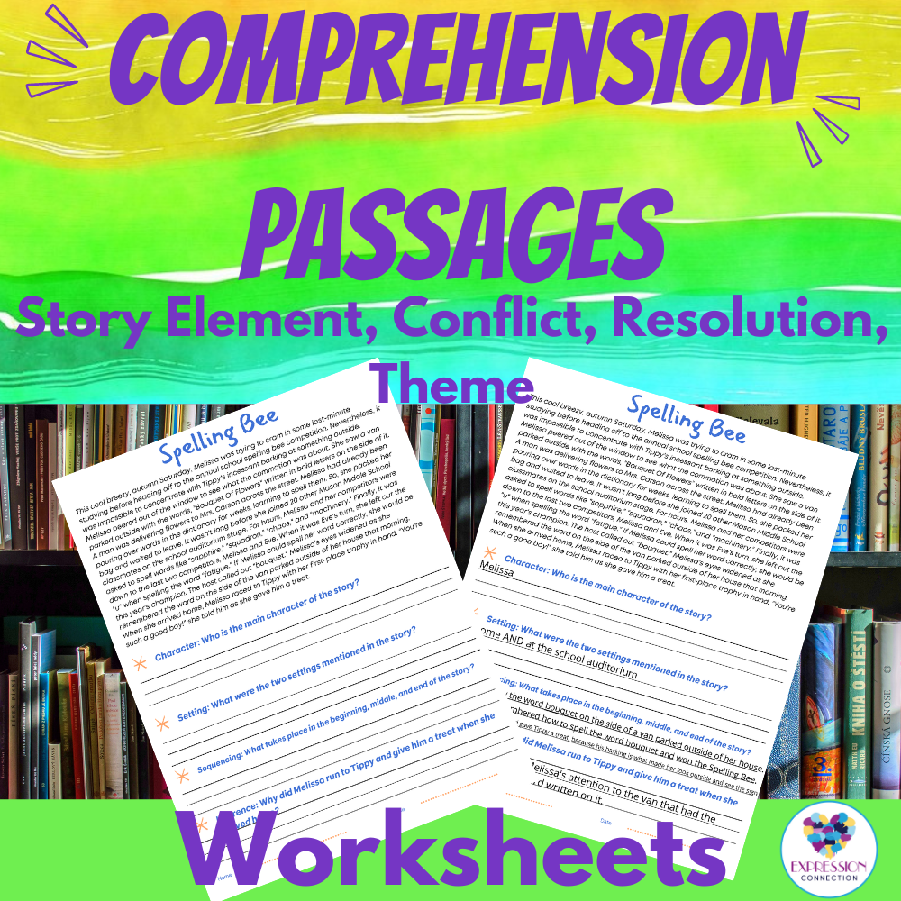 Reading Comprehension Passages Story Elements Conflict Resolution Theme Made By Teachers