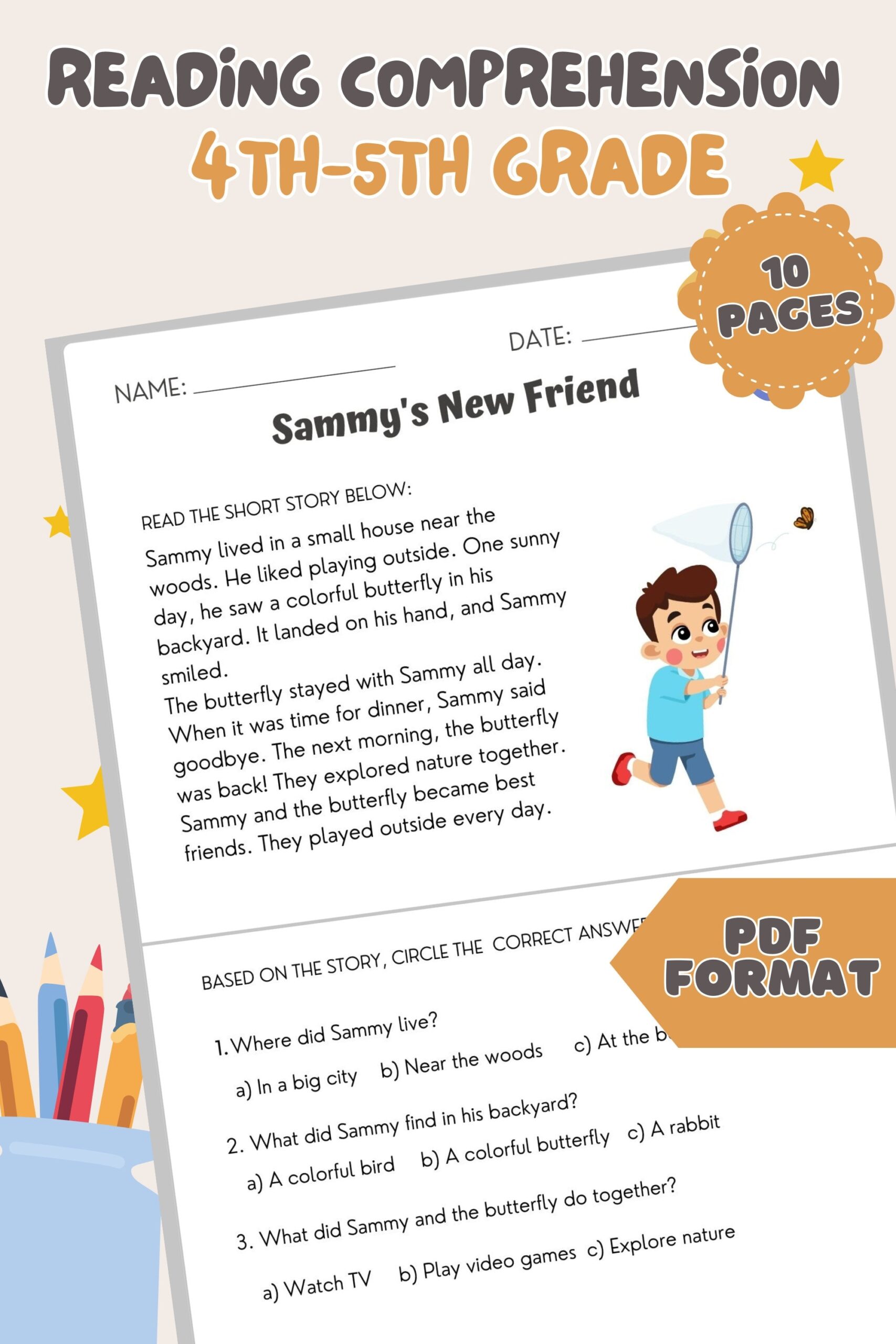 Reading Comprehension Worksheet 4th Grade Comprehension Read Fourth Grade Worksheet 4th Grade Reading Worksheet Printable Comprehension Read